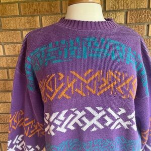 80’s vintage patterned sweater